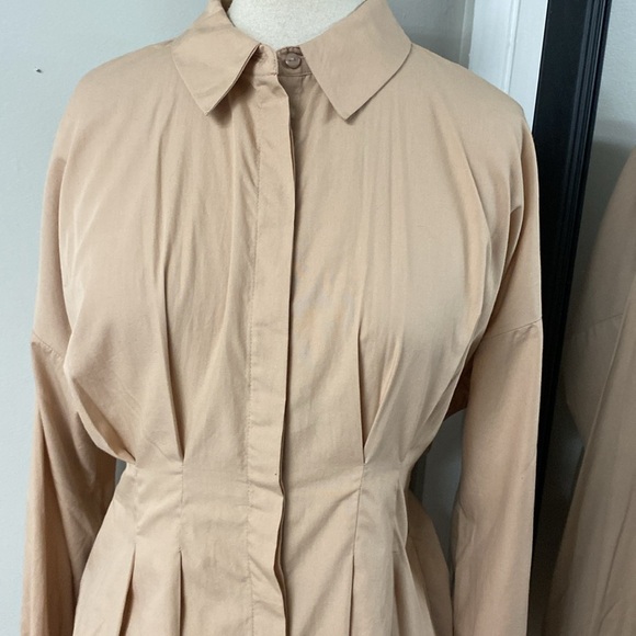 VERO MODA VMBENNO L/S DETAIL MINI PINTUCK SHIRT DRESS IN BRUSH STYLE#10259618 - Picture 6 of 16